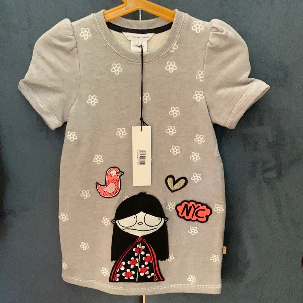 Little Marc Jacobs Grey Sweater Dress